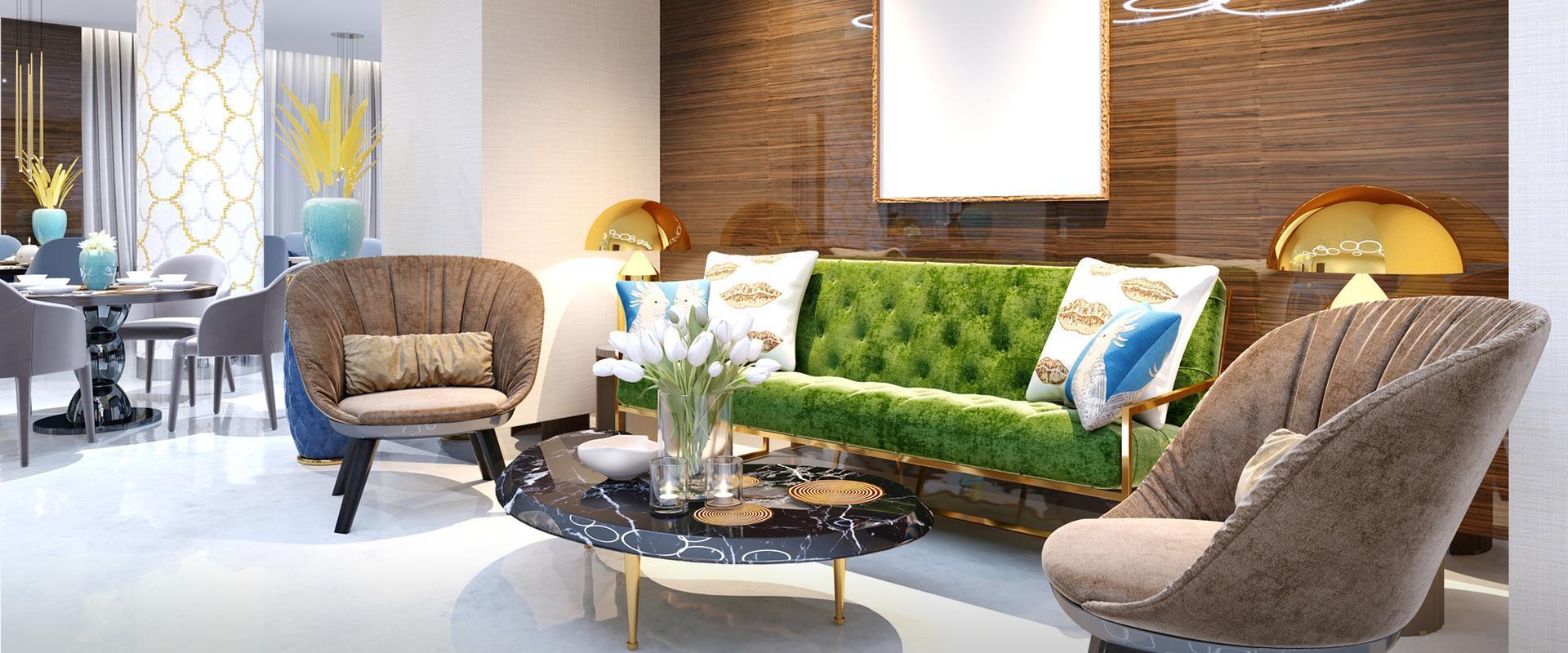 Kanapa i fotele w salonie